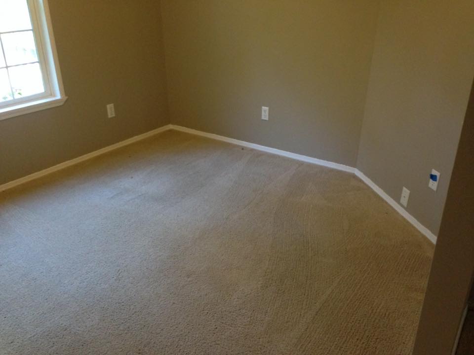 room with clean carpet Before & after photos